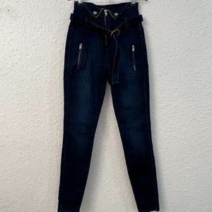 Blue Revival Zip Me Up Crazy in Love High Waist Skinny Jeans Size 24